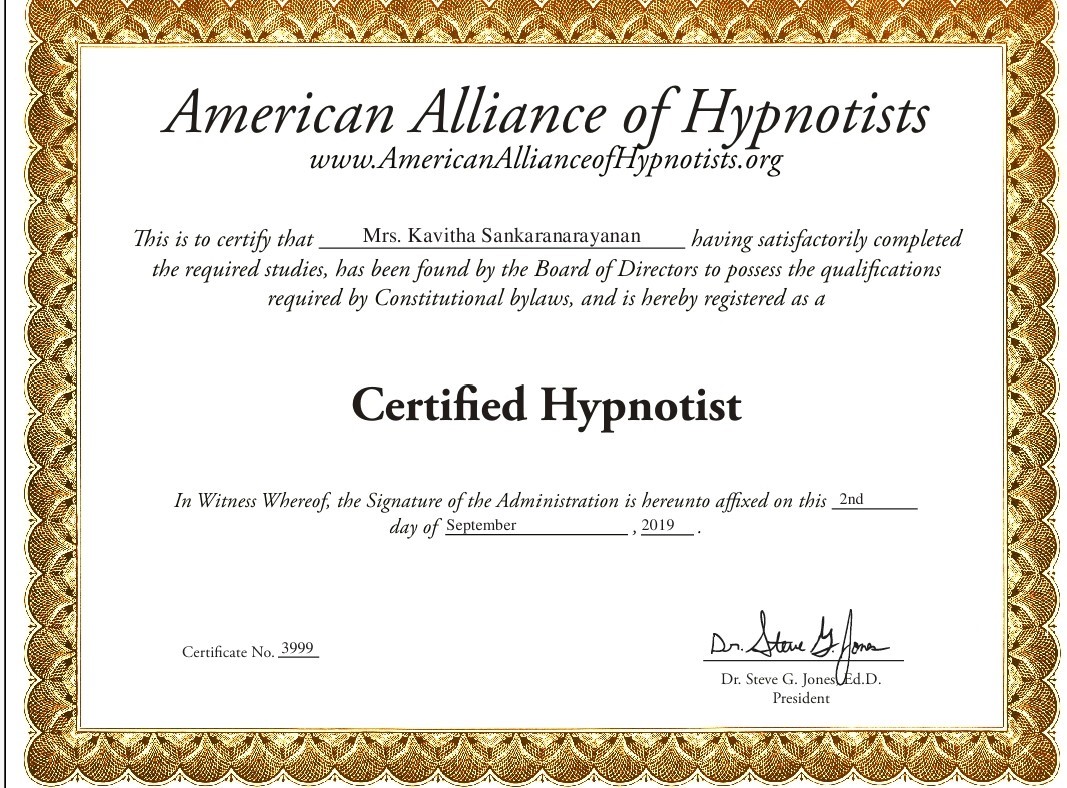 Certified Hypnotist